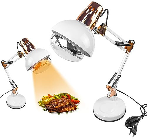 DUEBEL Chauffe-plats : chauffe-aliments portable pour les repas, les buffets et les fêtes - Idéal pour les restaurants, les vacances et les stands de restauration. (Blanc)