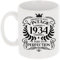Always Looking Good 91st Birthday Gift for Men Vintage 1934 Aged to Perfection Mug Gift for Coffee Lovers Tea Cup Present for 91 Year Old 11oz Coffee Mug Funny Novelty Mug Gift for Men or Women