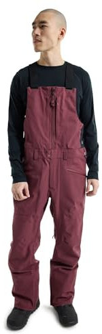 Burton Mens' Reserve - Salopette da neve impermeabile, 2 l, taglia L, colore: Almandino