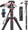 Trépied pour appareil photo, trépieds et monopodes 2 en 1 avec poignée amovible, trépied vidéo professionnel CNC à tête sphérique, trépied robuste pour appareil photo reflex numérique, laser