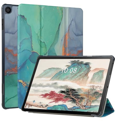 FANSONG Case for Lenovo Tab M10 Gen 3 2022, Tablet Cover for Lenovo Tab M10 3rd Gen (TB-328FU TB-328XU) 10.1 inch Hard PC With Auto Wake/Sleep Slim Smart Protective Cover Flip Stand (Green)