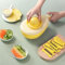 Fruit and Vegetable Grater, 4 in 1 Kitchen Grater with Multifunctional Storage Box(黄色)
