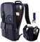 ZINZ Mochila para Computadora Portátil Delgada y Expandible Mochila de Negocios de 15 15.6 16 pulgadas, Mochila de Viaje Antirrobo Impermeable Mochila para Hombres y Mujeres -Azul