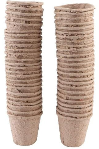 TEUOPIOE Torf-Pflanztöpfe Für Pflanzungen, Pflanzen-Starter-Set, Papierzellstoff, Keimung, Pflanztöpfe, Innensämlingstopf-Zubehör, Rundes Abbaubares Papier