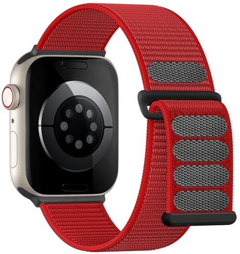 Lenrao Nylon Sport Armband kompatibel mit Apple Watch 38/40/41/42/44/45/46/49mm für Damen und Herren für iWatch Series 11/10/9/8/7/6/5/4/Ultra SE 3/2/1