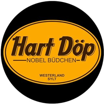 Sammys Shirt Store Hart Döp -Nobel Büdchen Sylt Aufkleber 24 cm