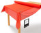 LILENO HOME Tischdeckenrolle 1,10 x 25 m - Tischdecke Rot aus Vlies - Stoffähnlich, abwaschbare Tischdecke als Rolle, Meterware Tischtuchrolle - Einweg Papiertischdecke Rolle Alternative