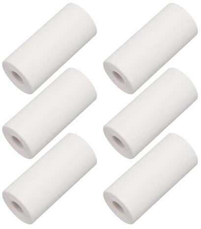 20 Rollen Thermorollen, 2m x 57mm 25mm Weiße EC Thermopapierrollen Kassenrollen Kreditkartenpapier Thermopapier für Webseiten, Kategorieetiketten, Fotos