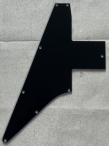 Plektrumschutz für Gibson Explorer 76 Reissue Blank Style Gitarre Pickguard (3-lagig, schwarz)