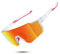 suoso Sportbrille-Sonnenbrille Herren-Damen-Fahrradbrille-Sunglasses men-Polarisiert-UV400-Damen-Ski Sonnenbrille-Schnelle Brille Rave-Radfahren-Fahrrad-Angeln-Rennrad brille 8-Transparent rot