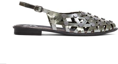 Porronet Flache Ballerina mit Nieten, Blei, Rania, Bleifarben, 37 EU