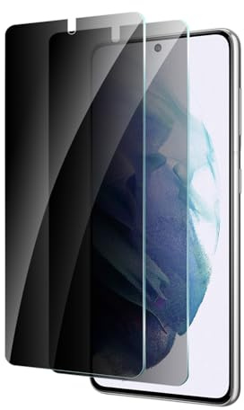 CYYAGE Sichtschutz Schutzfolie für Samsung Galaxy S21 5G, 2 Stück Anti-Spähen Displayschutz HD Blickschutzfolie Privacy Schutzglas Folie, 9H Härte, Kratzfest