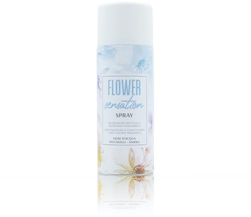 HOME PRO - Flower Sensation Spray Deodorante Tessuti e Ambienti - Profumo Fiori d’Acqua, Patchouli e Ambra - Neutralizza Odori per Casa, Auto, Armadi, Abbigliamento - 400ml