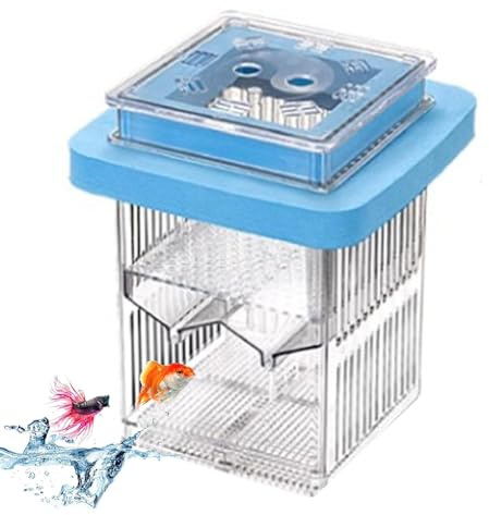 Guppy Brutkasten | Transparenter Guppy Aquarium-Züchterkoffer – Inkubator-Pflegekoffer für Garnelen, Wasserbehandlungen