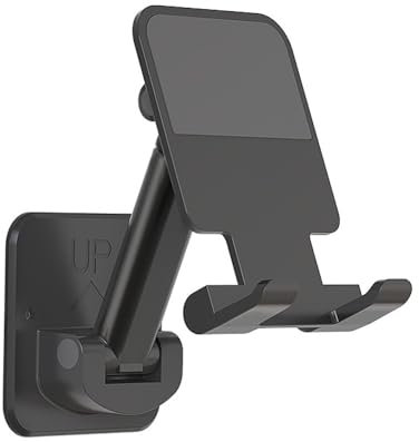 AARONMEI Verstellbare Wandhalterung mit dehnbarem Arm für iPad, iPhone 4–12 Zoll, Universal-Handyhalterung, Schwarz