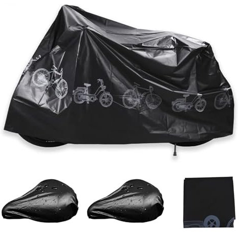 3PCS Bike Cover,bicycle cover，bike cover waterproof，Nylon Bike Cover - Waterproof, Anti Dust Rain UV Protection for Mountain & Road Bikes ﻿ ﻿