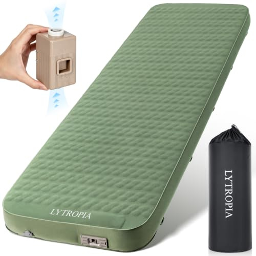 LYTROPIA Luftmatratze, Isomatte Selbstaufblasend mit Elektrische Pumpe | 200×76×10cm, 3,2 kg, R-Wert 9.5, TPU-Material, 20D-Schaum, Max 300 kg, für Camping, Strand,Outdoor, Zelt, Auto