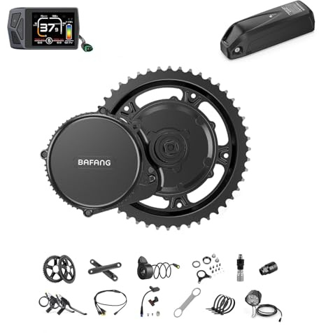BAFANG BBS02B Kit Conversion Velo Electrique- Moteur Central 48V 750W avec Plateau 44T, Ecran EKD01 & 48V 30Ah Batterie, Compatible avec BB 68-73 mm pour VTT, vélo Urbain ou Tricycle