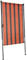 Angerer Freizeitmöbel GmbH Balkonsichtschutz Exklusiv - Senkrechtmarkise für Sicht- und Sonnenschutz - Montage ohne Bohren und Dübeln - ideale Balkonmarkise für Mietwohnungen (Braun-Orange, 150 cm)