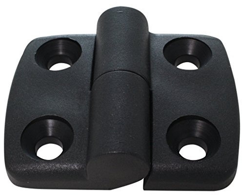 10x Scharnier Kunststoffscharnier Kombischarnier Kunststoff links 30/30 aushängbar 48 x 59 mm schwarz