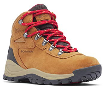 Columbia Women's Newton Ridge Plus Waterproof Amped Hiking Boot, Elk Mountain Red, 3.5 UK Wide