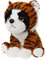Lashuma Plüschhund Französische Bulldogge mit Tigerkostüm, Kuscheltier Hündchen 20 cm