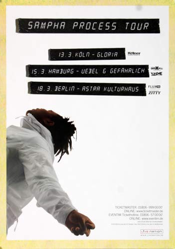 Sampha - Process, Hamburg & Berlin 2017 » Konzertplakat/Premium Poster | Live Konzert Veranstaltung | DIN A1 «