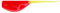 Crappie Magnet 8-teiliges Set mit Magneten, Rot / Chartreuse