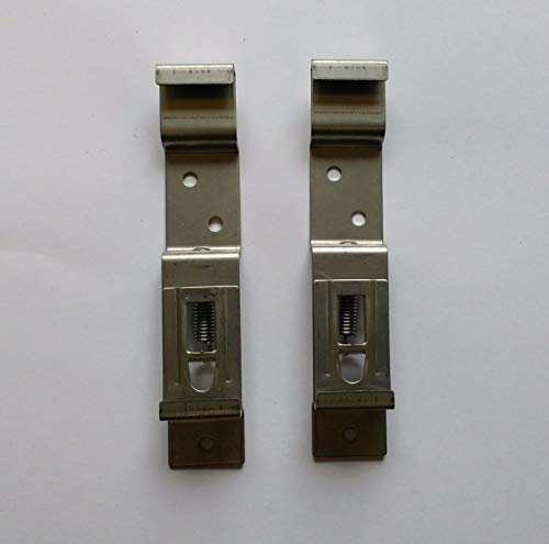 2 x GENUINE STAINLESS STEEL SPRING NUMBER PLATE HOLDERS TRAILER CARAVAN HORSE BOX MP341B MAYPOLE