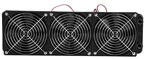 Tosuny CPU Flüssigkeitskühler, Wasserkühler, G1 / 4 Gewinde Heizkörper mit Lüfter 18 Röhren, für Desktop Computer Kühlsystem(360mm)