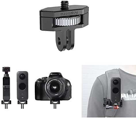 Fututech 1/4 Adaptador Universal para GoPro 10 9 8 7 Conector Ajustable para dji Pocket2 Osmo acción para Insta360 One X2/X Adaptador para FIMI Palm 2 Accesorio cámara de acción