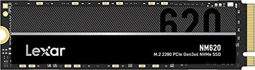 Lexar SSD 512GB, M.2 2280 PCIe Gen3x4 NVMe 1.4 Interne SSD, Bis zu 3500MB/s Lesen, 2400MB/s Schreiben, 3D NAND Flash Solid-State-Laufwerk für PC-Enthusiasten und Gamer