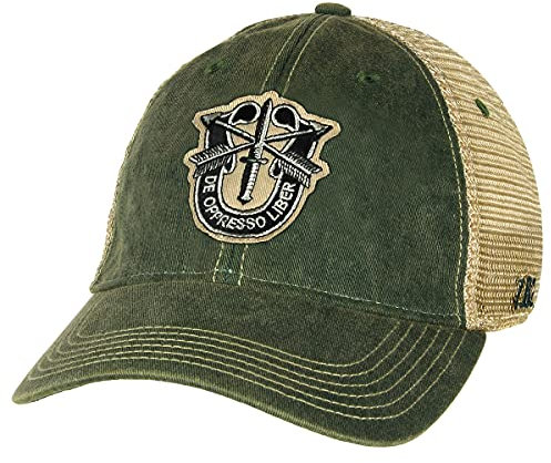 7.62 Design US Army Vintage Trucker Hat, 7.62 Design US Army Special Forces Vintage Trucker Hat Olive, Einheitsgröße