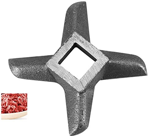 LANTRO JS Cuchillas maquina de picar carne, Cuchillas en Forma de Cruz para picadora, Acero Inoxidable Cocina Reemplazo de la Cuchilla Amoladora, Repuestos picadora de carne(numero 8)