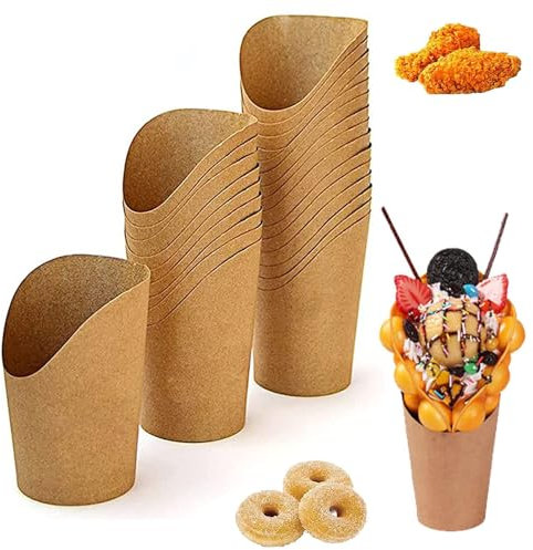 100 Piezas Bolsas Palomitas, Bolsas de Palomitas de Maíz, Cajas de Palomitas de Maíz, Cartón Caramelo Contenedor, Se Utiliza para Galletas, papas Fritas, Nuggets de Pollo, Dulces, Helados, Waffles