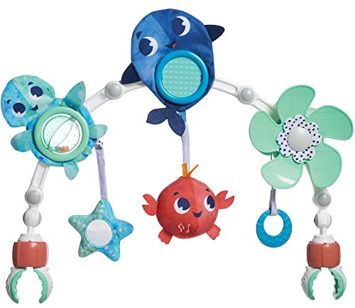 Tiny Love Sunny Stroll Spielbogen, mit interaktivem Baby-Rasselspielzeug und Universal Befestigung passend für fast alle Kinderwagen und Möbel, nutzbar ab der Geburt, Treasure the Ocean