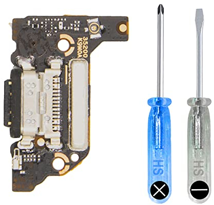 MMOBIEL Connettore Dock Compatibile con Xiaomi Mi 11 Lite/Mi 11 Lite 5G 2021 - Presa di Ricarica USB C - Audio Jack/Microfono/Antenna di Ricambio - Incl. Cacciaviti