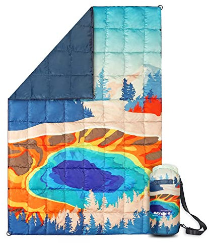 4Monster Outdoor Daunendecke Ultraleicht für Camping, Kompakte Reisedecke Bettdecke Warm Weich für Outdoor Indoor Reise Weihnachten