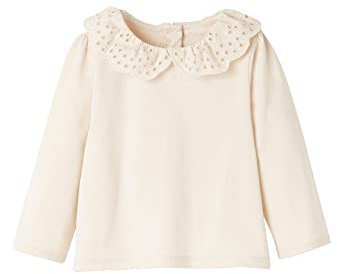 Vertbaudet Baby Langarmshirt mit besticktem Kragen