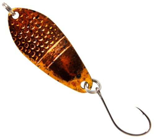 FTM Spoon Dragon 2,5g 3,2cm - Forellenblinker, Farbe:bronzefarben/schwarz-pink