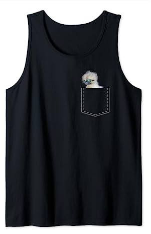 Lustiges Seidenhuhn Tshirt Hähnchen Tasche Seidenhühner Fun Tank Top