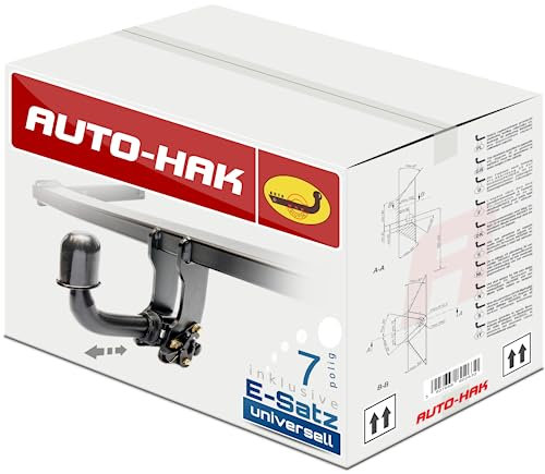 AUTO-HAK NEU Anhängerkupplung AHK abnehmbar horizontal kompatibel mit Mercedes-Benz M-Klasse W164 SUV 07.2005-10.2011 mit 7-polig Universal-Elektrosatz/E-Satz