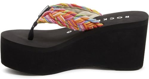 ROCKET DOG Women's Crush Flip-Flop, Rainbow Braid, 7 UK