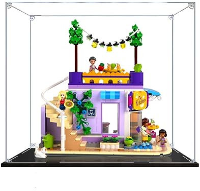 AZIZAT Acryl-Vitrine ist kompatibel mit 41747 Terrace Restaurant Bauset. Modell Sammlerstücke staubdicht klar Display Box (nur Aufbewahrungsbox) (2 mm)