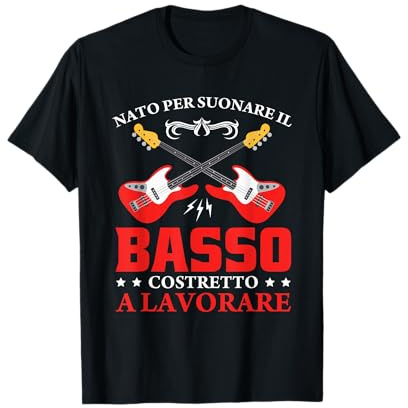 Chitarrista Chitarra Elettrica Bassista Basso Regalo Maglietta