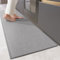 COLOR&GEOMETRY Non Slip Washable 43.5 x 150 cm, Rubber Backed Runner Rug, Easy to Clean Quick Dry Floor Mats for Kitchen, Hallway, Laundry Room (Light Grey)