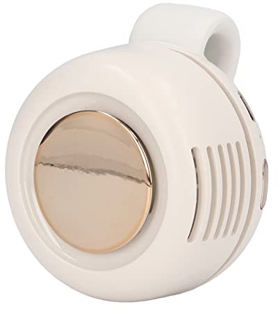 Uadme Mini-Ventilator, MF019 USB Wiederaufladbarer Tragbarer Ventilator, Leiser Kleiner Wirbelwind-Ventilator Für Strand, Pool, Camping, Wandern, Reisen(MF019Weiß)