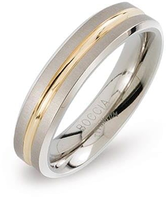 Boccia Titanium Ring Wedding Titanium Ring 0144-02 - Schaltung: 62 mm sBT0576-62 Marke, Estándar, Nicht-Edelmetall, Kein Edelstein