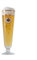Warsteiner Tulpe „FEUERWERK“ 0,2 l, Goldrand, Tulipanform, Bierglas, 200ml (0,2l), Zuhause