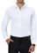 J.VER Men's White Long Sleeve Shirts 4-Way Stretch Wrinkle Free Formal Dress Shirt Business Casual Wedding Work Button Down Shirts with Pocket M